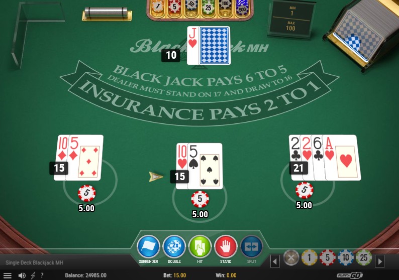 Blackjack en Ligne